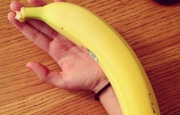 A large banana symbolizes an enlarged penis